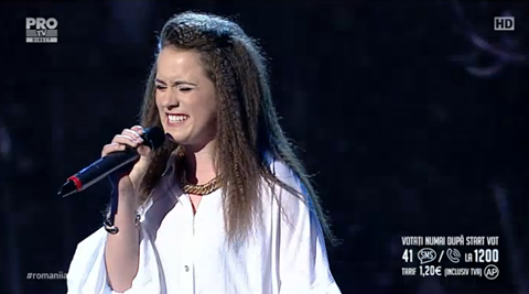 Luminiţa a interpretat o piesă plină de emoţie