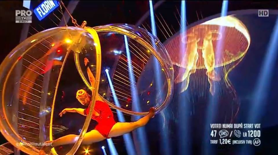 Aurora a impresionat prin graţia ei