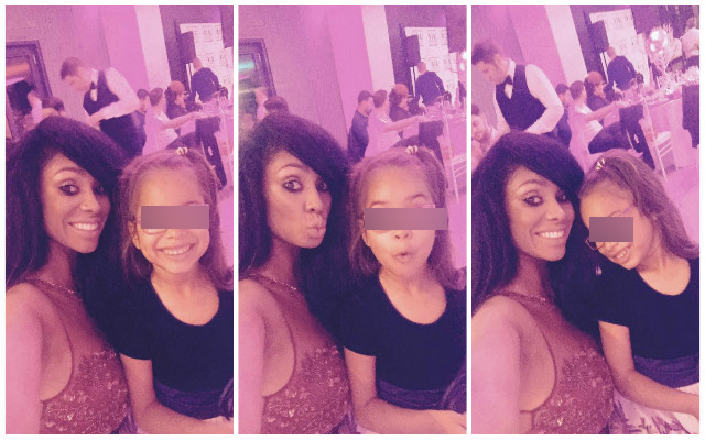 Laurette a mers însoţită de fiica ei la botezul fiicei Sânzianei Buruiană.