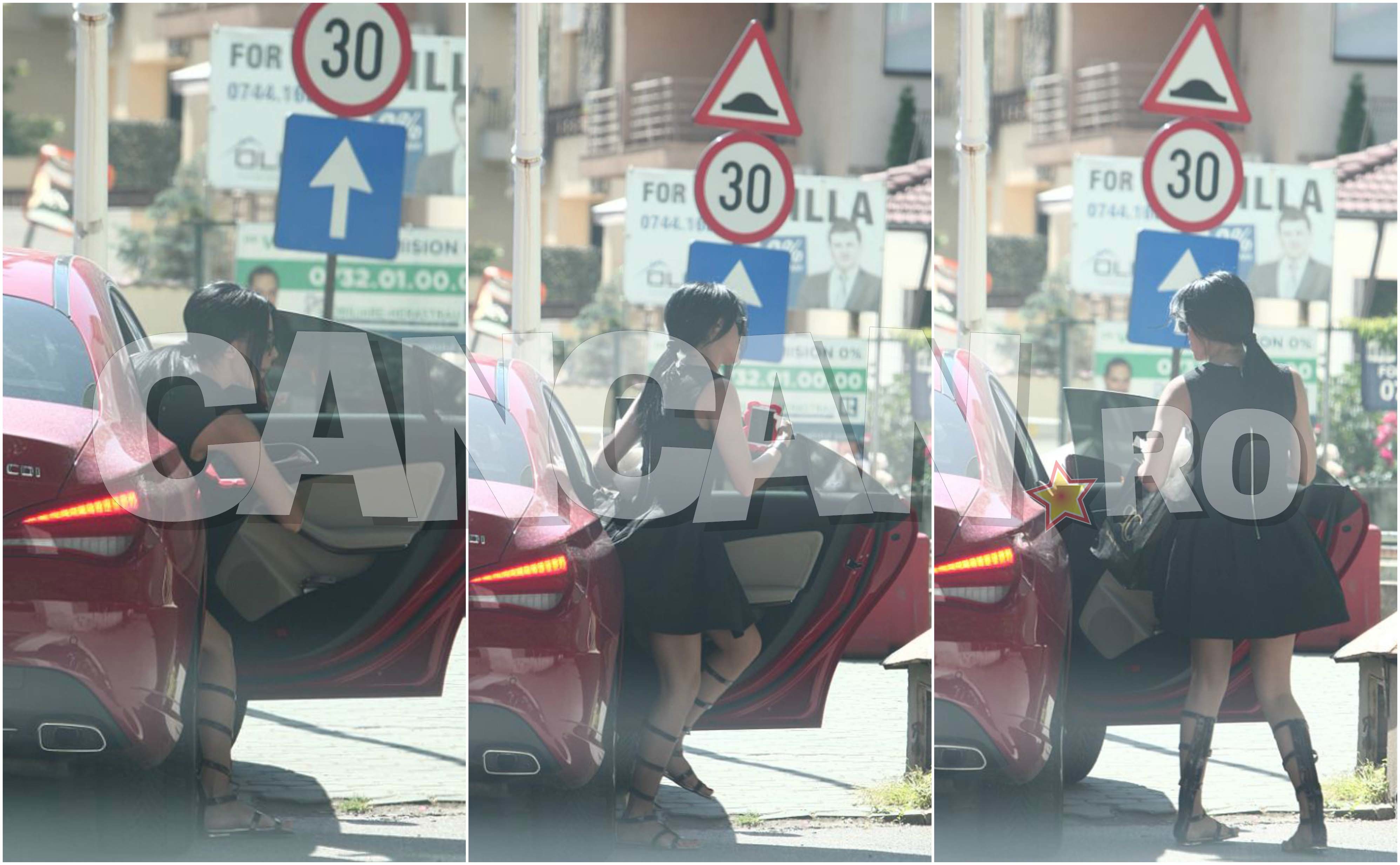 Adelina conduce un Mercedes Benz în valoare de peste 30.000 de euro.