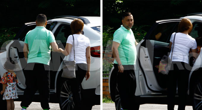 După întâlnirea cu fanii, Sorinel şi-a ajutat fiica să urce la bord