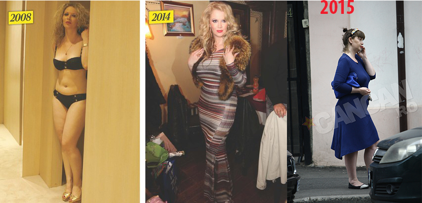 Oana s-a îngrăşat tot mai mult, de la an la an.