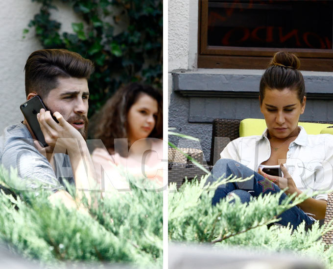 Răduţ şi iubita lui n-au slăbit deloc telefoanele la terasă