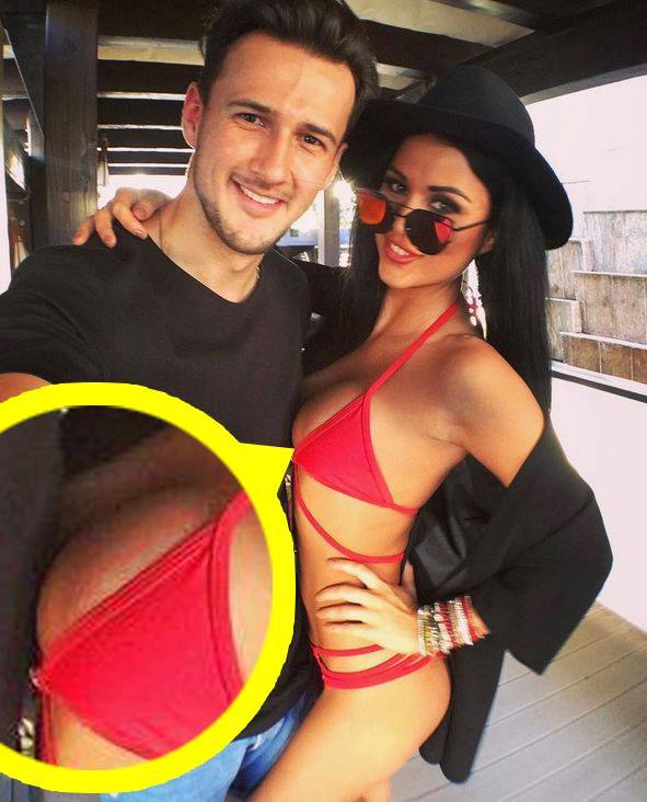 Daniela Crudu cu sfârcul la vedere