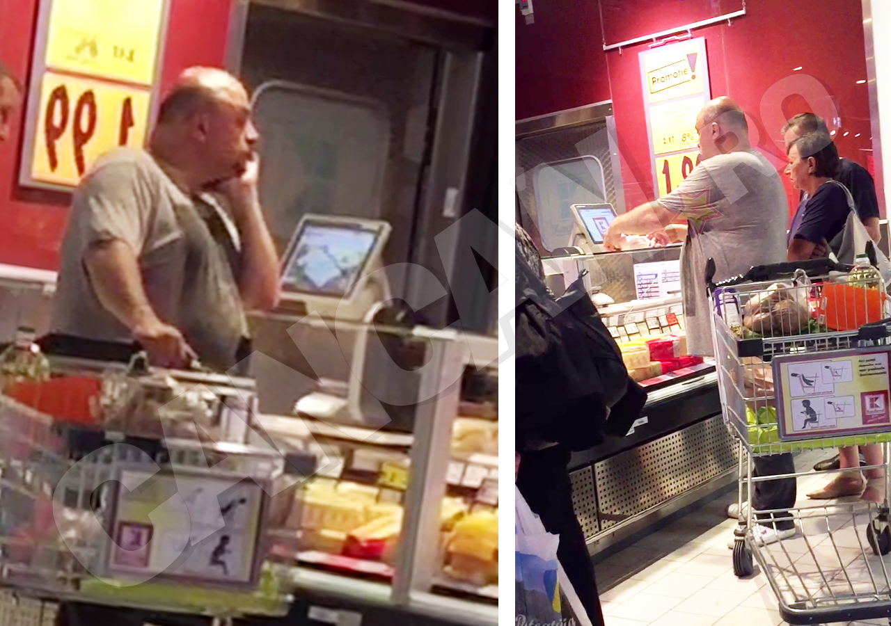 Constantin Zamfirescu a fost filmat de CANCAN.ro la cumpărături.