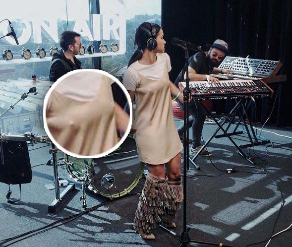 Inna a fost surprinsă cu sfârcurile la vedere