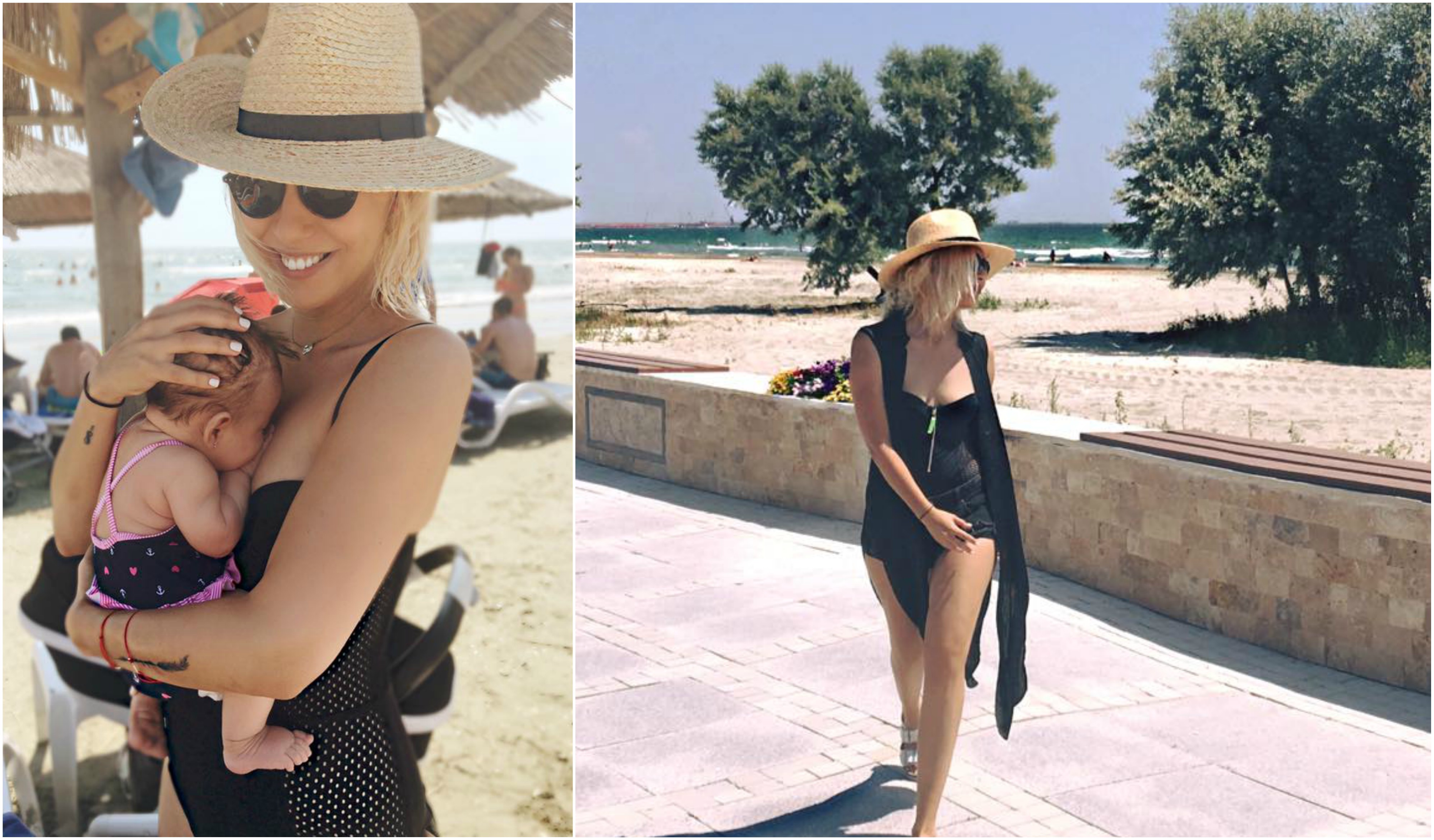 Sore şi-a dus fetiţa la mare