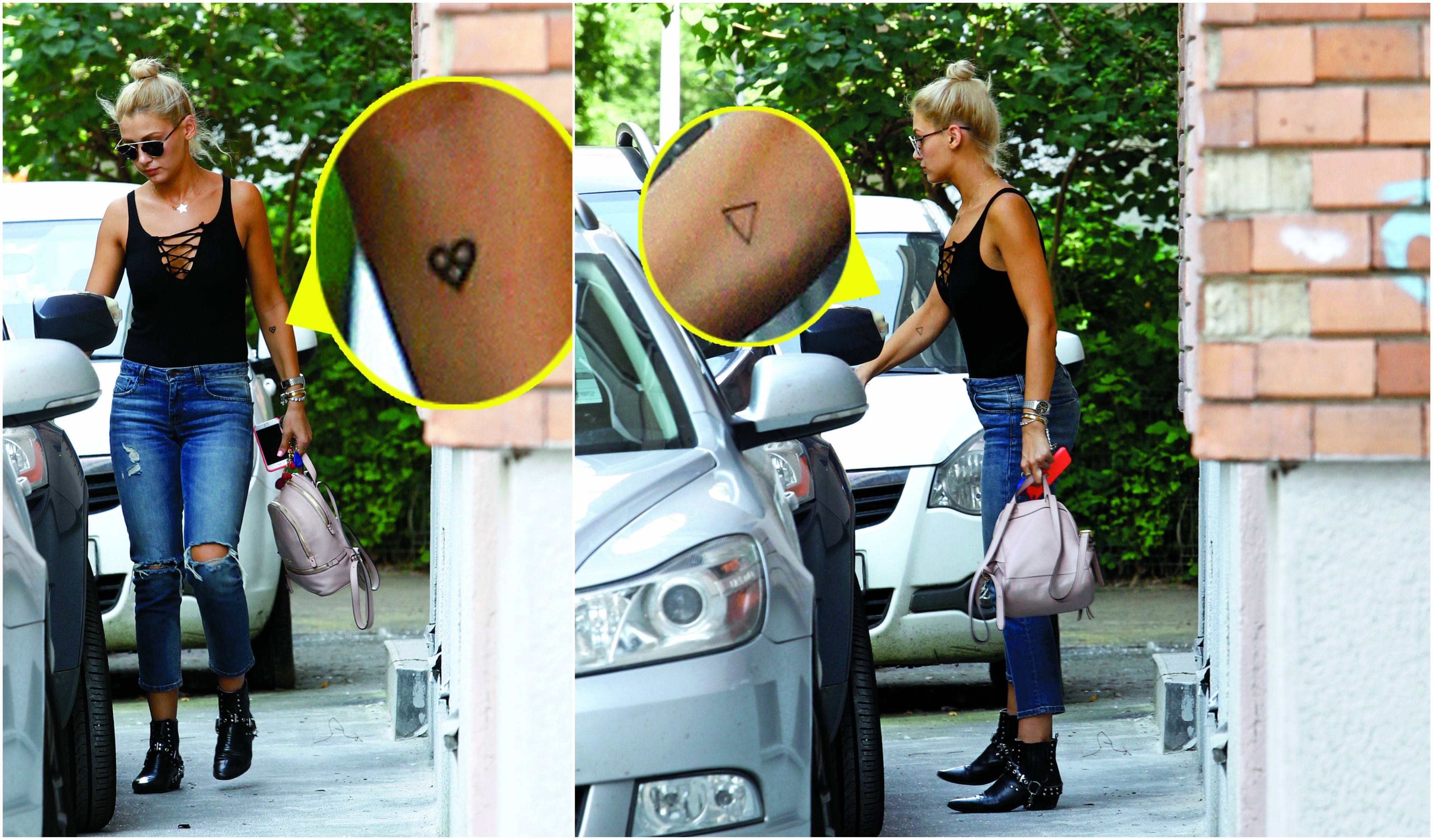 Alina are două tatuaje