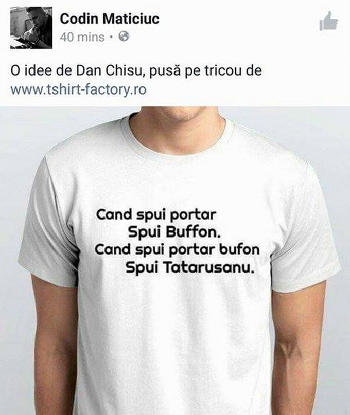 Aceasta este tricoul despre care vă povesteam.