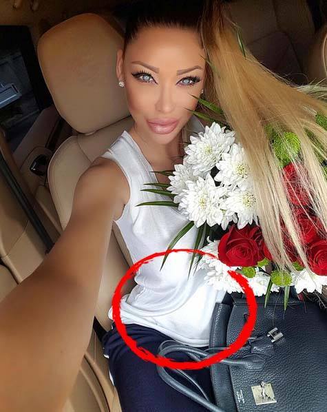 Iată burtica Biancăi.