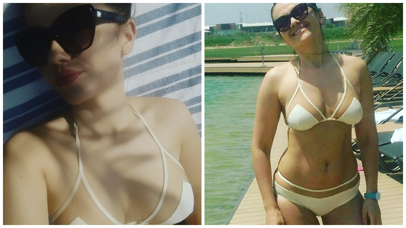 Cristina Şişcanu a slăbit şi s-a pozat în costum de baie.
