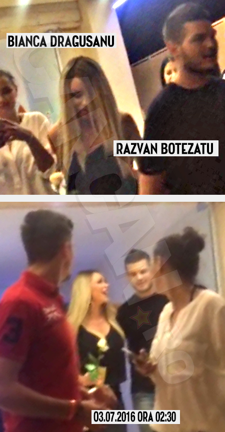 Bianca a plecat din club cu Răzvan Botezatu după miezul nopţii.