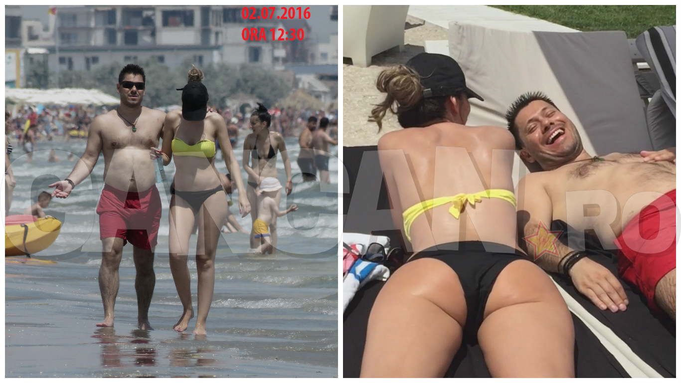 Tudor Constantinescu, la mare, alături de femeia din viaţa lui.