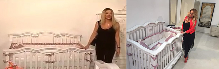 Bianca Drăguşanu şi Anda Adam au ales acelaşi pătuţ pentru fiicele lor.