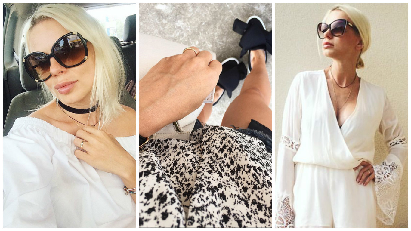 Jojo îşi etalează mândră inelul.