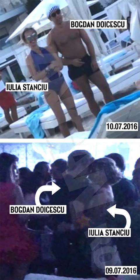 Milf-eta şi Bobo s-au sărutat şi au stat îmbrăţişaţi vineri noaptea în club, iar duminică s-au relaxat la plajă împreună. 