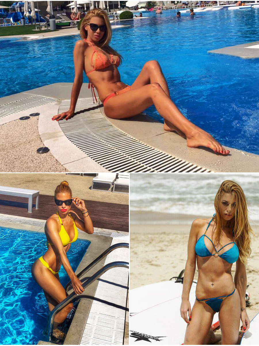 Lexy îşi menţine silueta de invidiat şi cu ajutorul sesiunilor la piscină