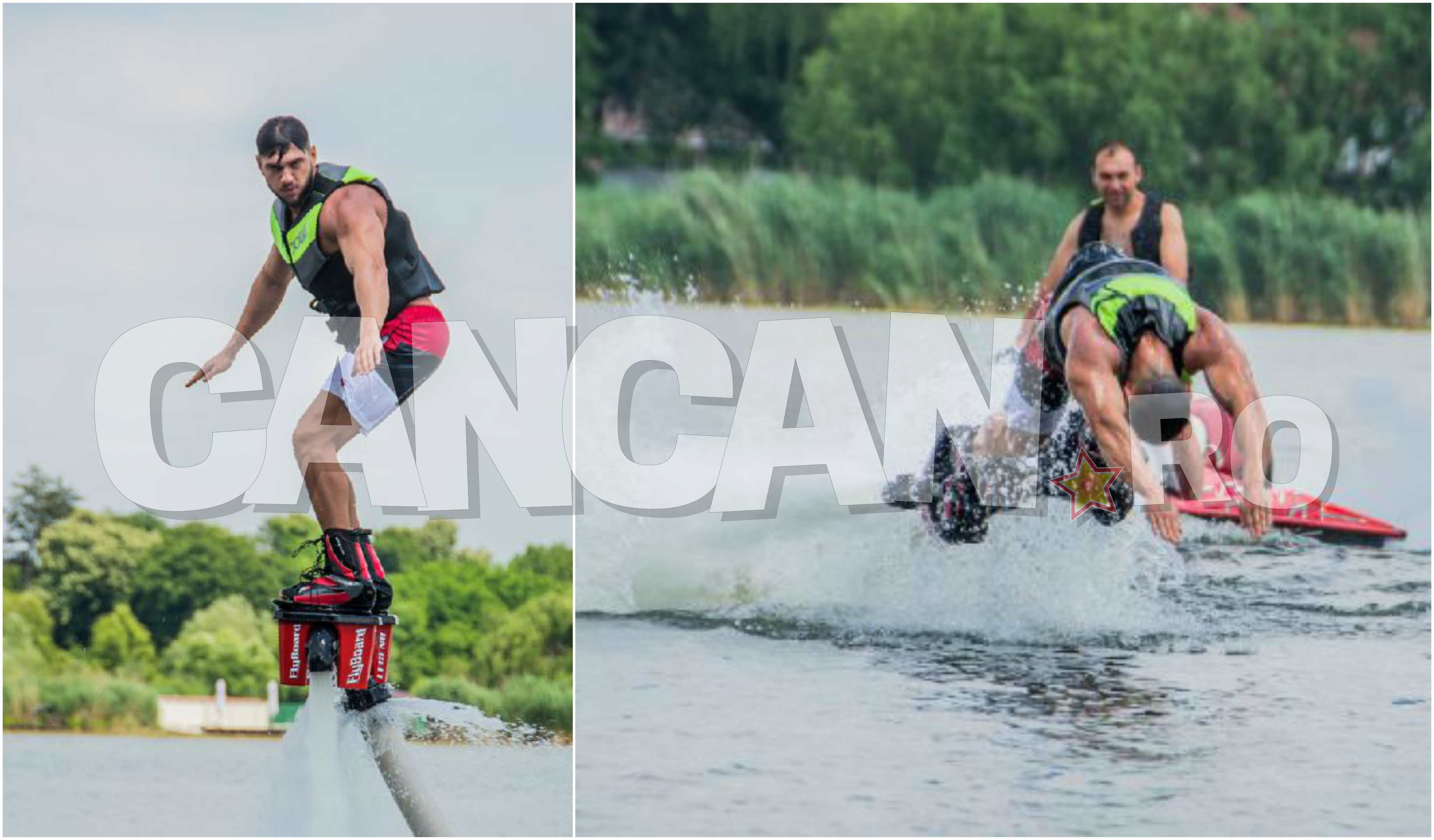 Dorian a încercat flyboarding-ul 