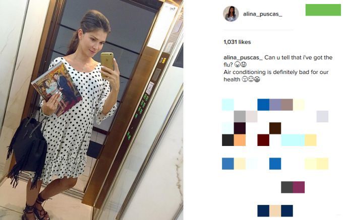 Alina este însărcinată în luna a şasea