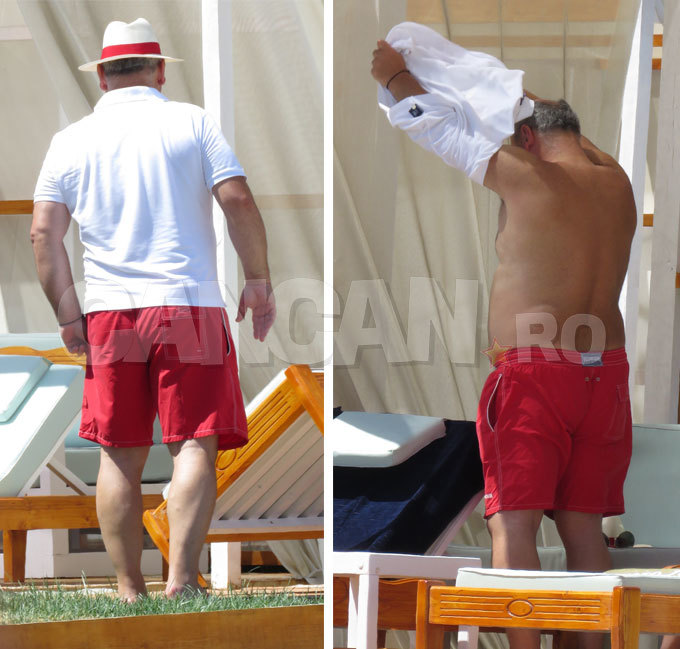 Dorin Cocoş a renunţat la costumaţia de plajă, ca sa se bucure de briză...