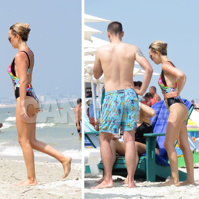 Iulia Stanciu este o prezenţă aparte pe plaja de la Mamaia