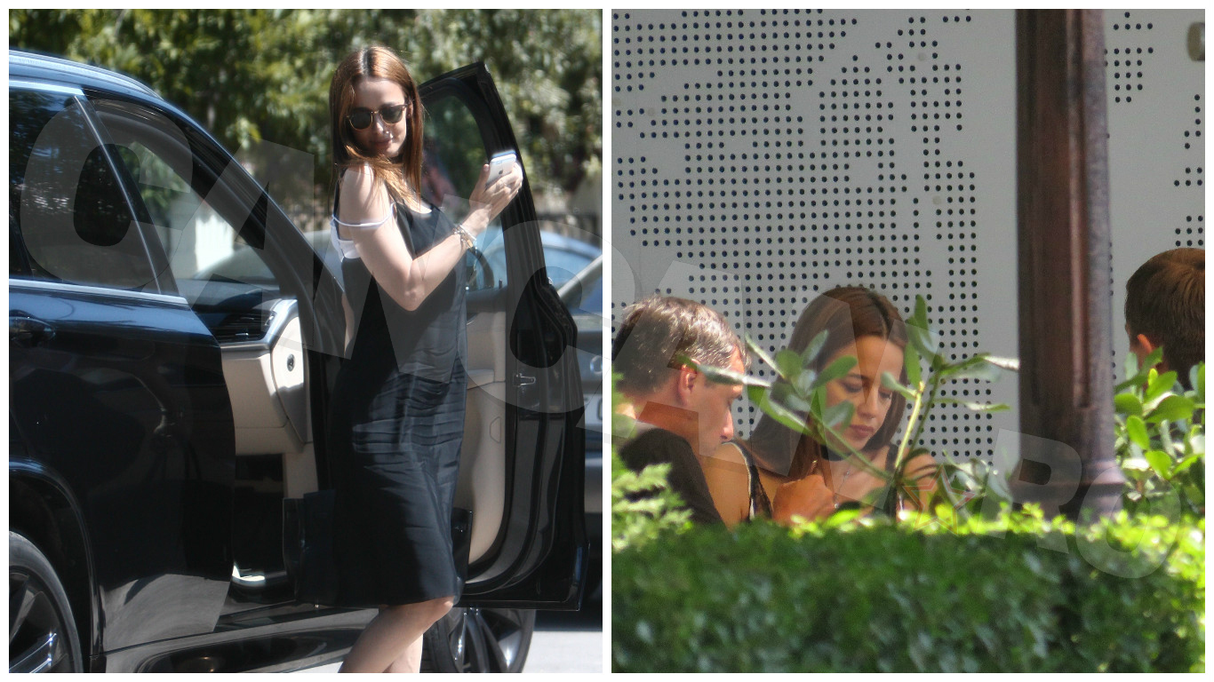 Andreea Raicu a luat masa cu partenerul ei de afaceri, Dragoş Vâlcu.