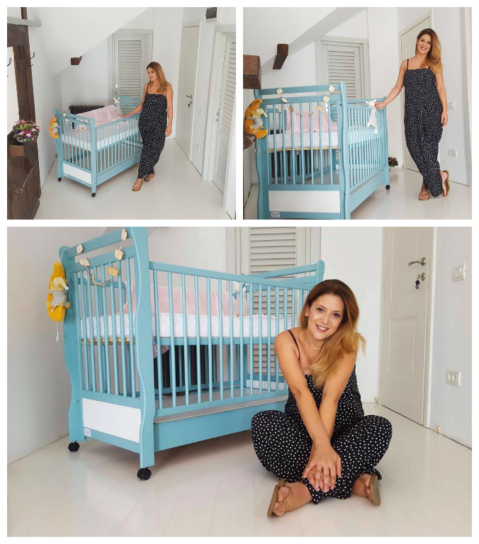Amalia Enache a ales pătuţul pentru bebeluşul ce urmează să vină pe lume.