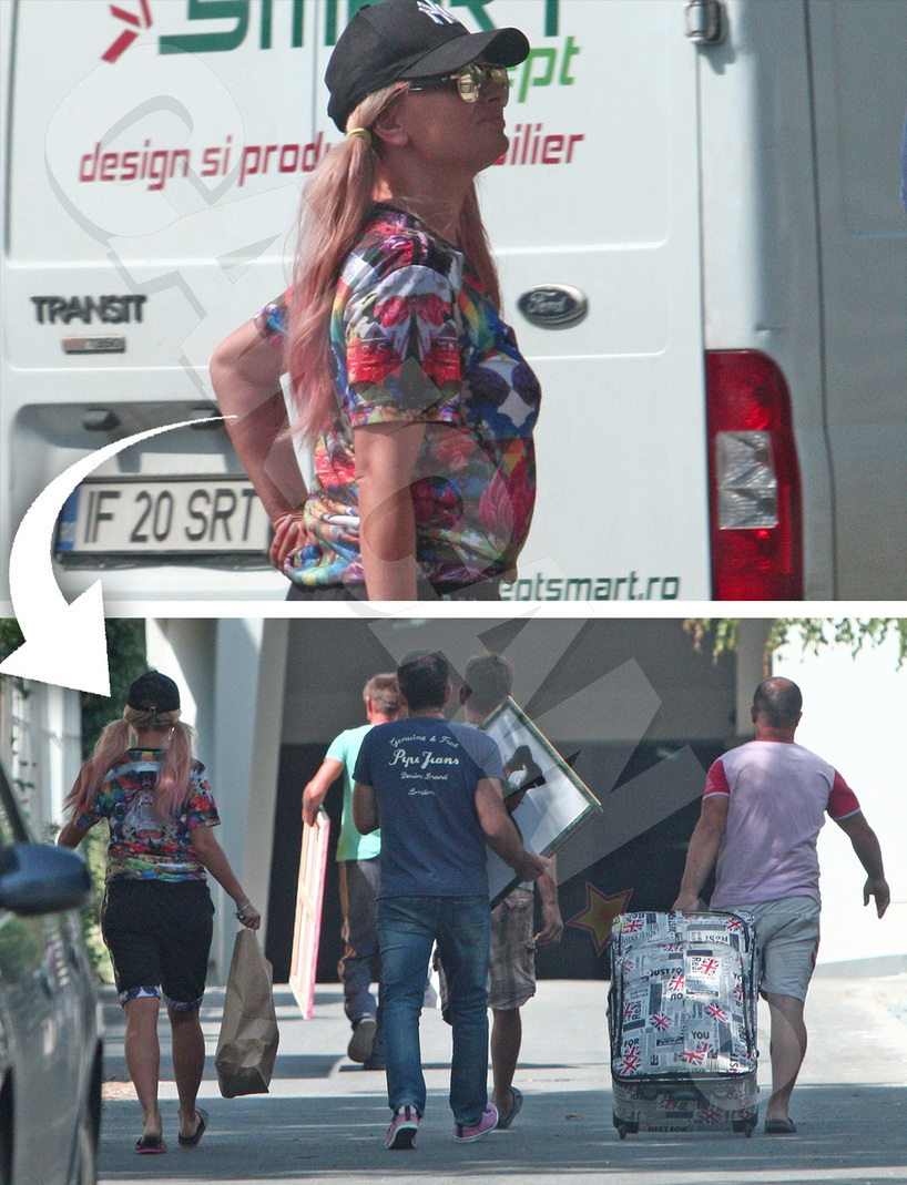 Cântăreaţa se grăbeşte să îşi termine de amenajat apartamentul.