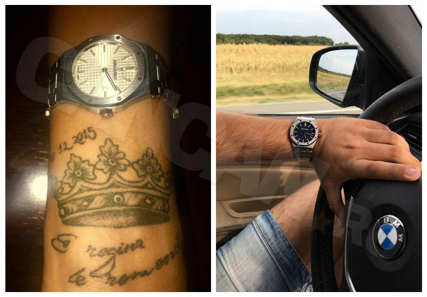 Atât Dana (foto stânga), cât şi Alin, fiul cel mare al lui Leo, au primit cadou de la ''Prinţul ţiganilor'' câte un ceas.