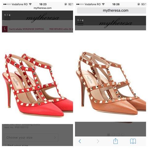 Bianca Drăguşanu este indecisă pe care dintre cele două perechi de pantofi să le achiziţioneze.