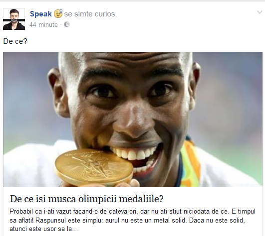 Speak este pasionat de trofee.