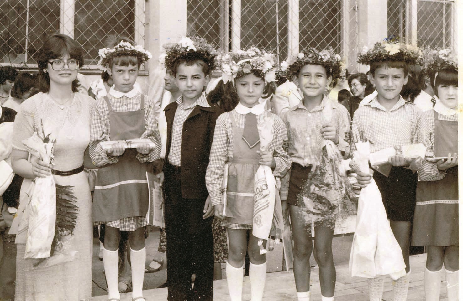 La 7 ani, când a luat premiul 1.