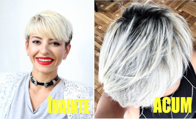 Giulia s-a făcut blondă...argintie!