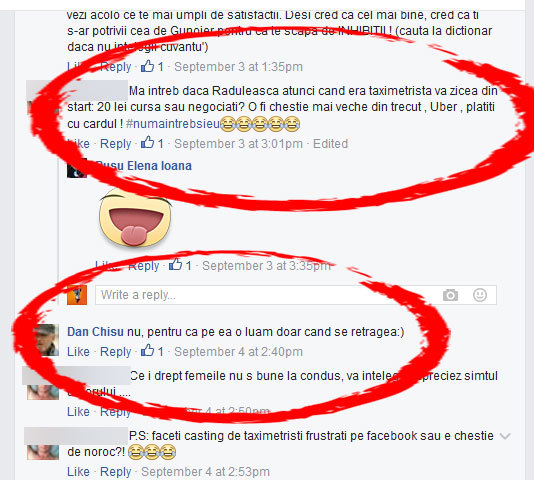 Totul a pornit de la o discutie despre...taximetrişti!