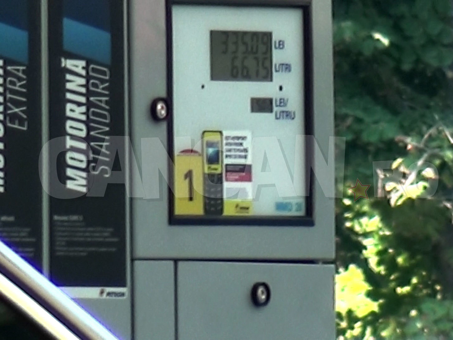 Aceasta este suma platita la pompa de şoferul lui Gigi Becali