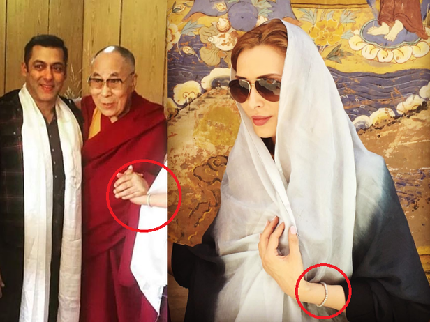 Iulia Vântur şi Salman Khan l-au vizitat pe Dalai Lama.