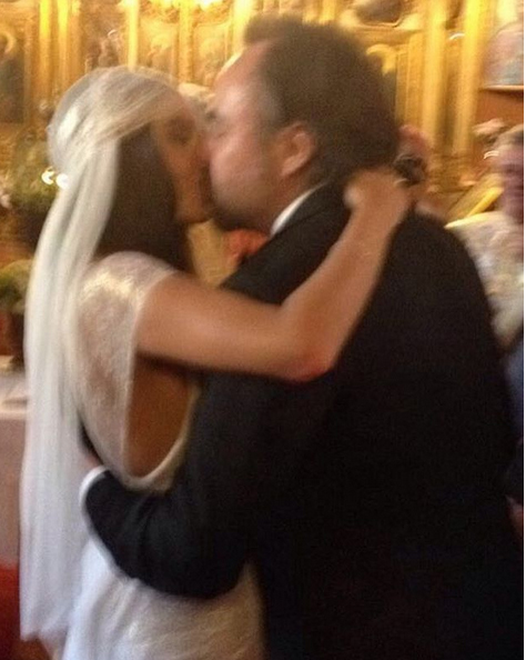 Bobby Păunescu şi Alice Peneacă s-au căsătorit religios.