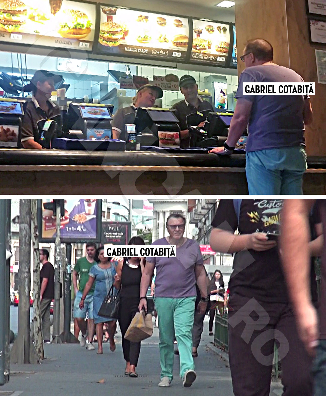 Gabriel Cotabiţă, donjuan cu vânzătoarele de la McDonald's.