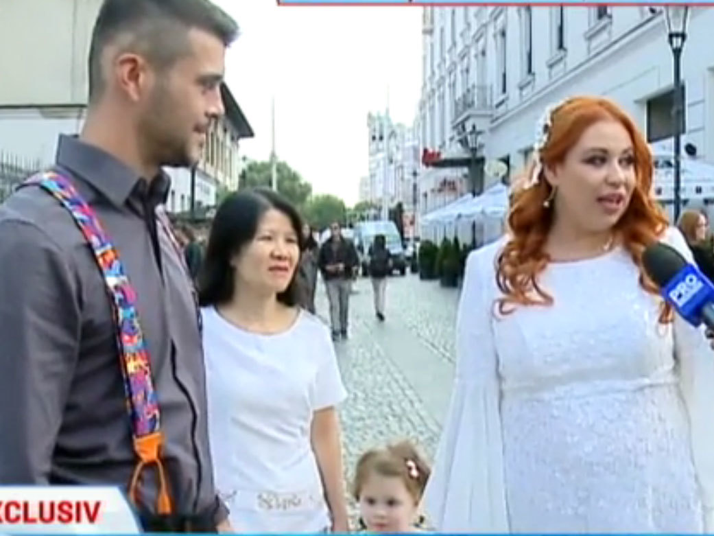 Marius şi Oana Roman au fost foarte emoţionaţi la ceremonie