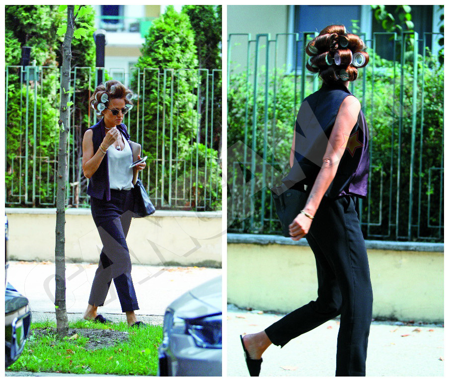 Raicu a ieşit pe stradă cu bigudiurile în cap