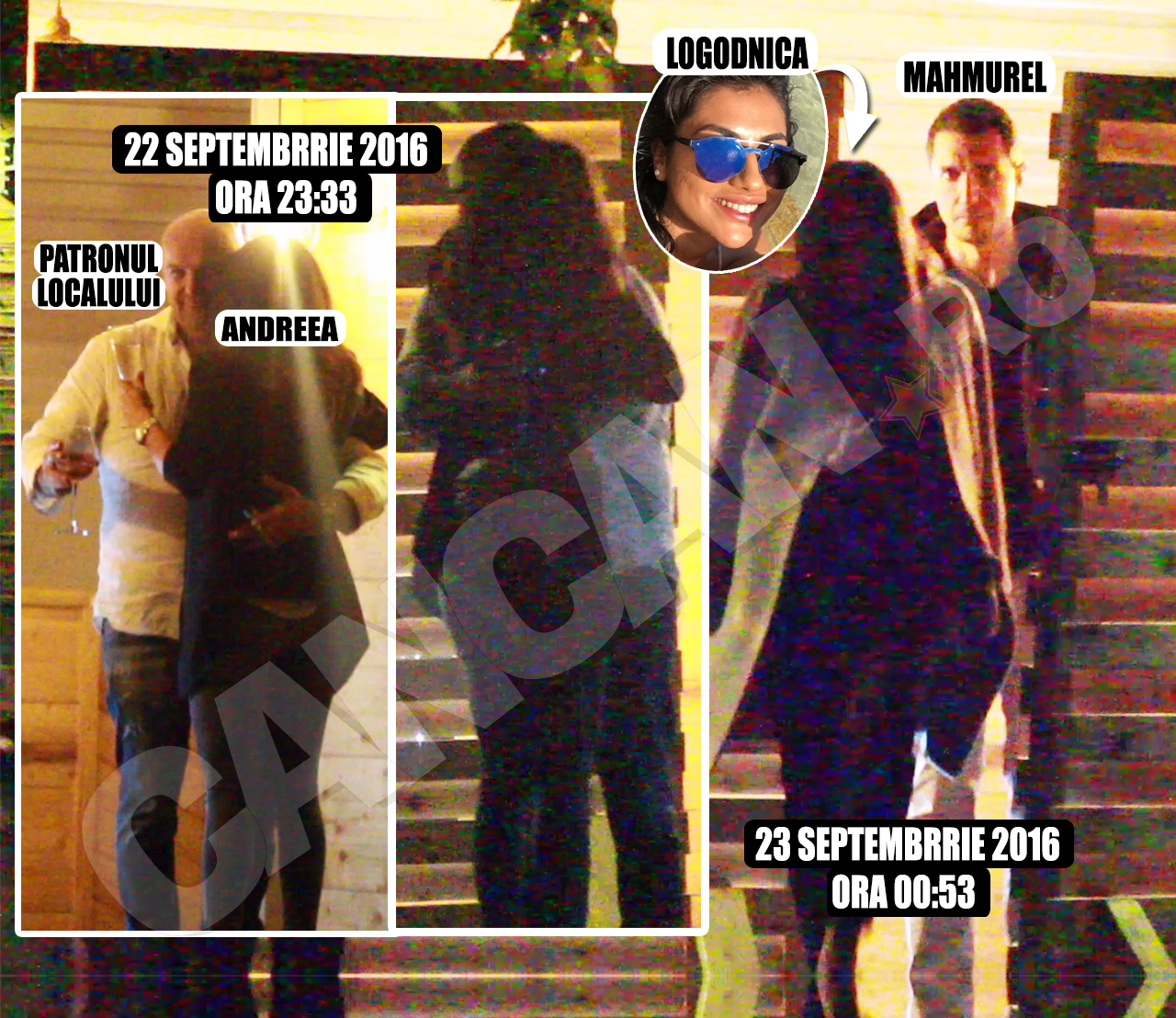 După ce s-a pupat cu ”Mahmurel”, Andreea a petrecut seara cu patronul localului, iar Sami a plecat acasă cu logodnica