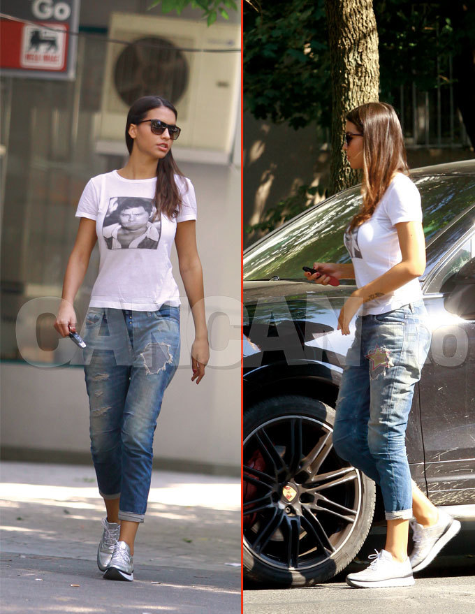 Însărcinată în două luni, logodnicei lui Adrian Mutu nu i se vede încă burtica de gravidă