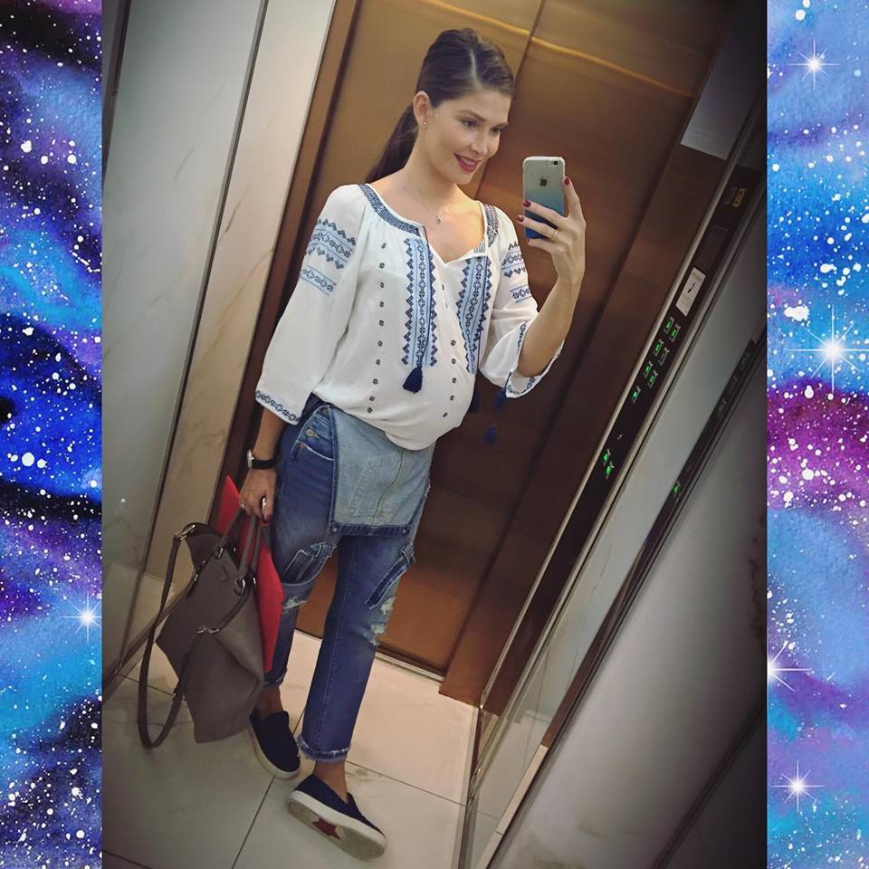 Alina şi-a făcut selfie înainte de ecografie