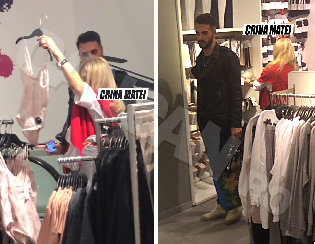 Crina Matei i-a stârnit fanteziile iubiţelului direct în magazin.
