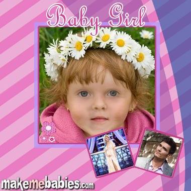 Aşa ar putea arăta fetiţa Andreei Bălan şi a lui George Burcea.