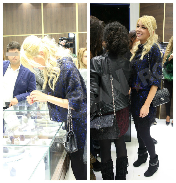 Diana Dumitrescu şi buna ei prietenă, Doiniţa Oancea, au fost prezente la un deschiderea unui magazin de bijuterii cu diamante.