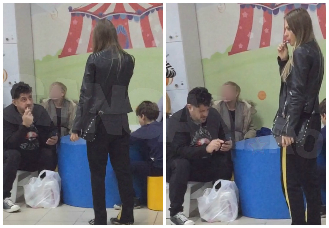 Tavi Colen, împreună cu băiatul şi iubita lui, au ,,topit'' câte o acadea.