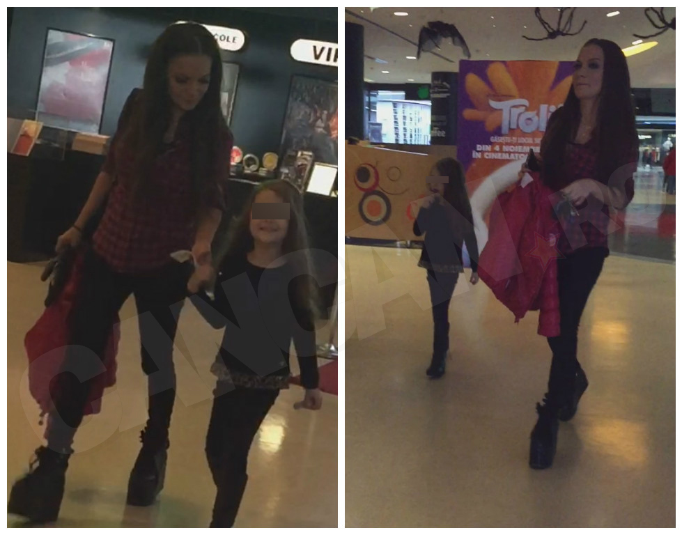 Andreea Antonescu şi-a dus fetiţa la film.