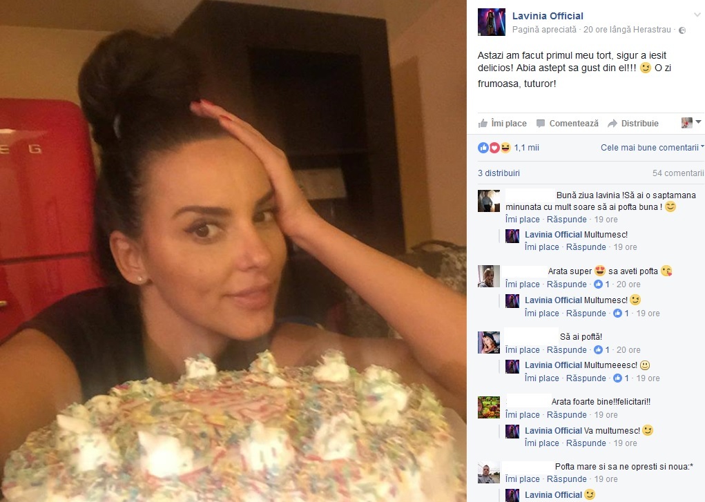 Lavinia Pîrva s-a apucat de gătit