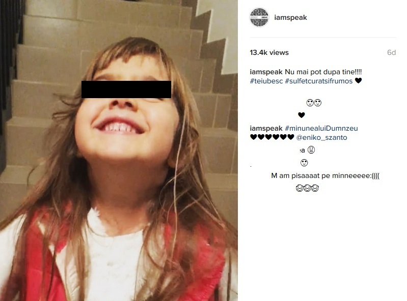 Fetiţa unei prietene comune de-ale lui Speak şi ale Adelinei Pestriţu